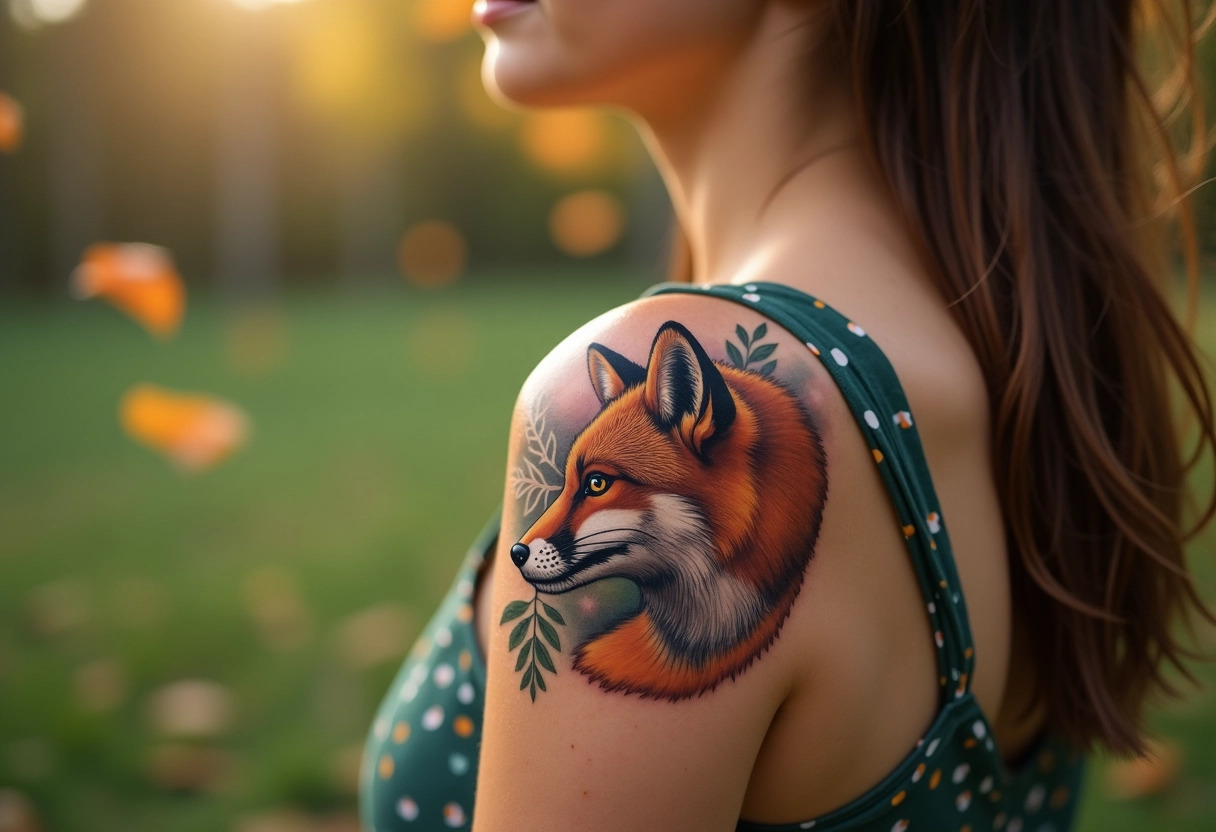 renard tatouage